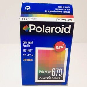 Polaroid Polacolor 679 Instant Pack Film EXPIRED 1999 Open Box Sealed Pkgs